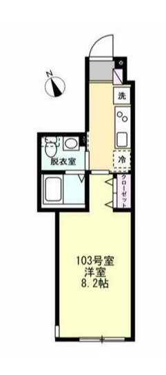 ベイルーム追浜ファースト 間取り図