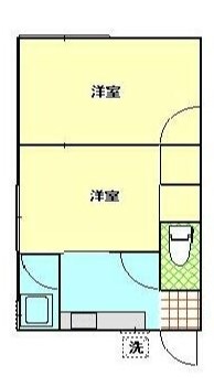 由美ハイツ  間取り図