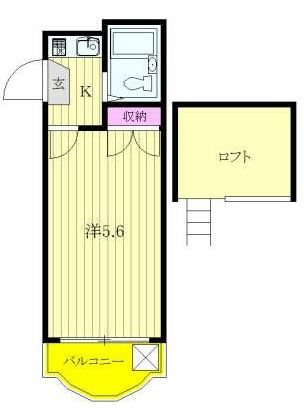 タンデム富岡 間取り図