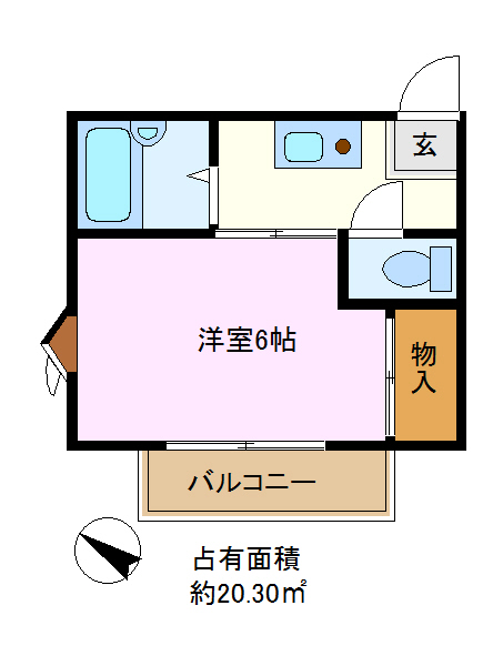 コーポラスダン  間取り図