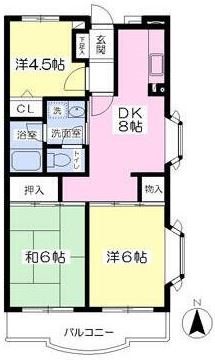 ベルデュールN  間取り図