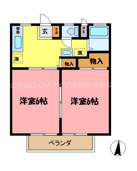 ベイハイツⅠ 間取り図