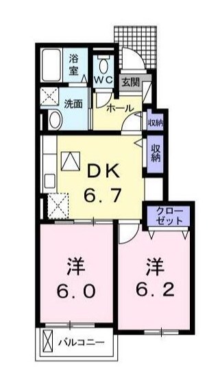 モナヴェールⅣ 間取り図