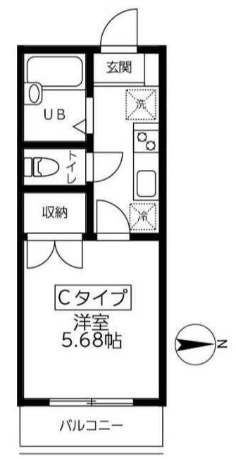 ラフィネ金沢八景Ⅱ 間取り図