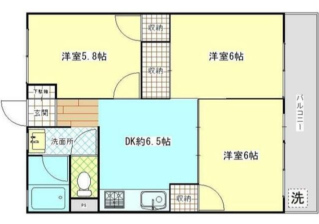 ハイツ追浜 間取り図