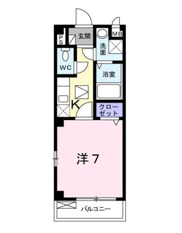ロングKAKURA 間取り図