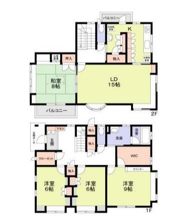 金沢区谷津町戸建 間取り図