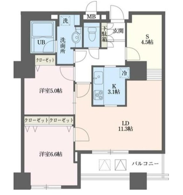 ドゥーエ横浜駅前 間取り図