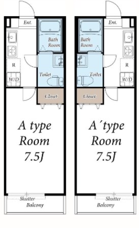 Wレジデンス１st 間取り図