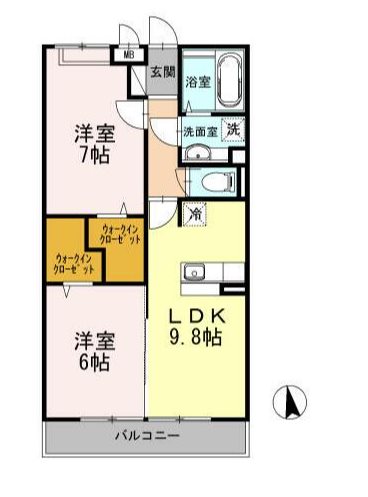 アクアグレイス 間取り図