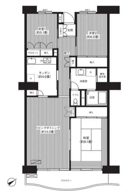 リバーサイド星川 間取り図