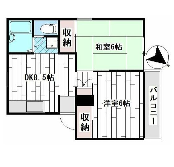 サン・ディズ 201号室 間取り