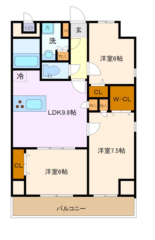 サンフォレストオオサワ 間取り図