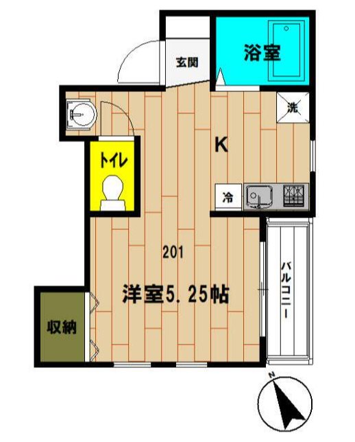 レアル六浦B棟 間取り図