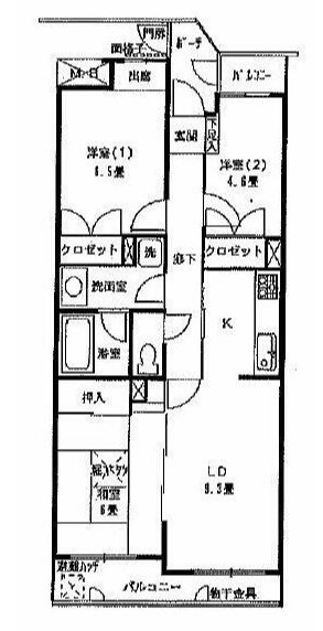 東建ニューハイツ金沢文庫 間取り