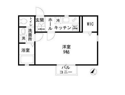 メゾン大岡A 201号室 間取り
