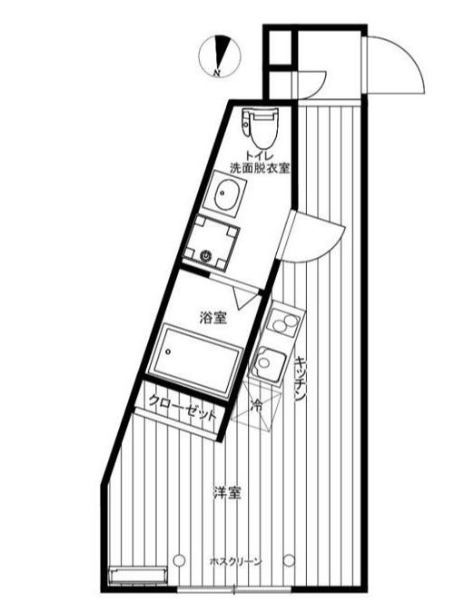FIELDⅡ 203号室 間取り