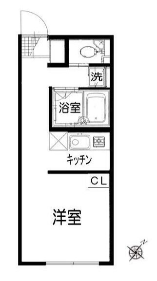 能見台ロイヤルコート 204号室 間取り