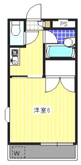 三栄ハイツⅡ 306号室 間取り