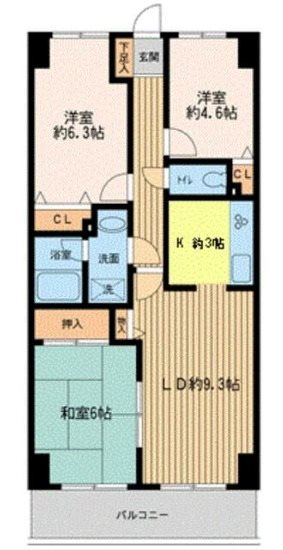 ガーデンシティ金沢文庫 間取り図