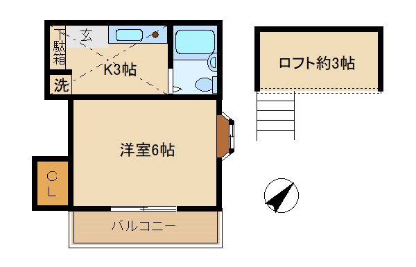 イーストヒルINO 201号室 間取り