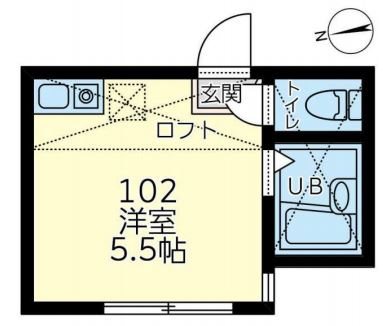 206号室 間取り