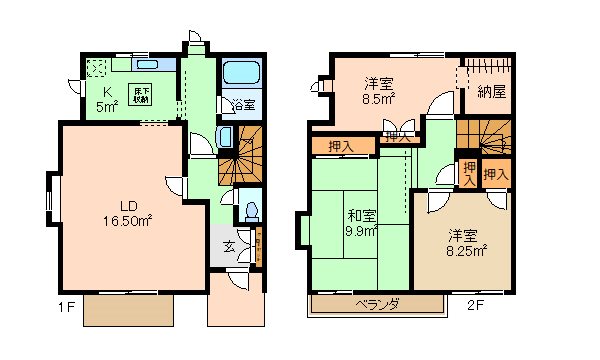 能見台6丁目住宅 101号室 間取り