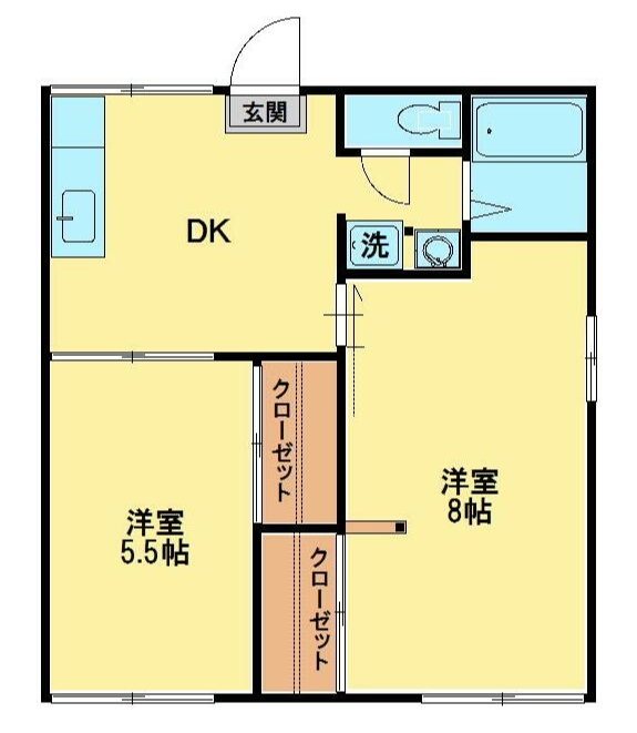 茜ハウスA棟 間取り