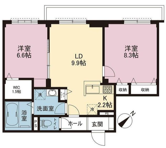 リヴィエル杉田 間取り図
