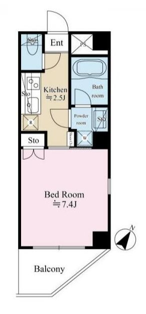 フォンティーヌ弐番館 間取り図