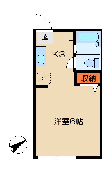 サンハイムK 103号室 間取り