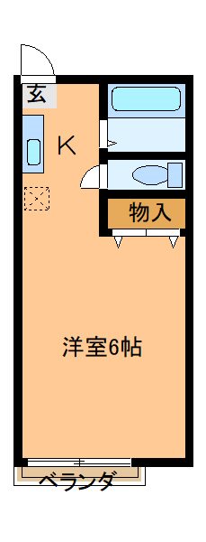 ハイツカシマ 203号室 間取り