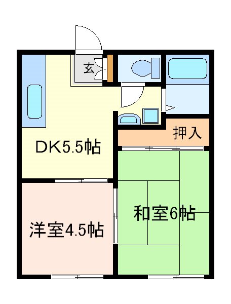 ドミールK 間取り図