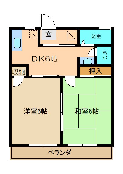 グレースハイツB棟 間取り