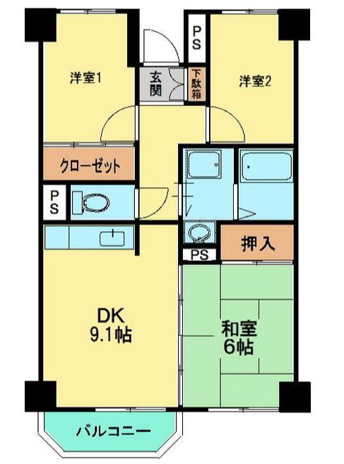 ロワイヤルパレス 304号室 間取り