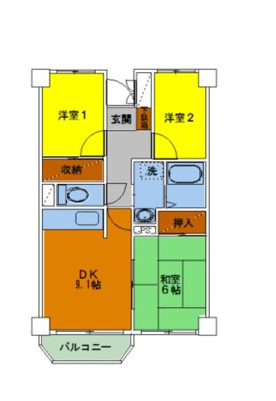 ロワイヤルパレス 間取り図