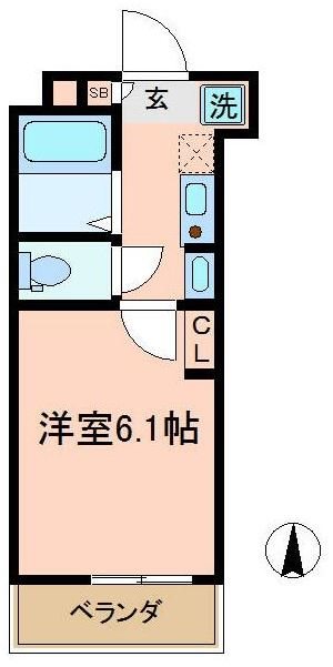ブランドゥブラン 302号室 間取り