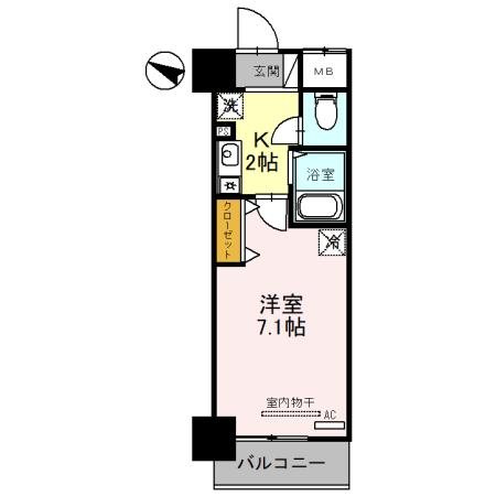 ユニスペースコープイサム 間取り