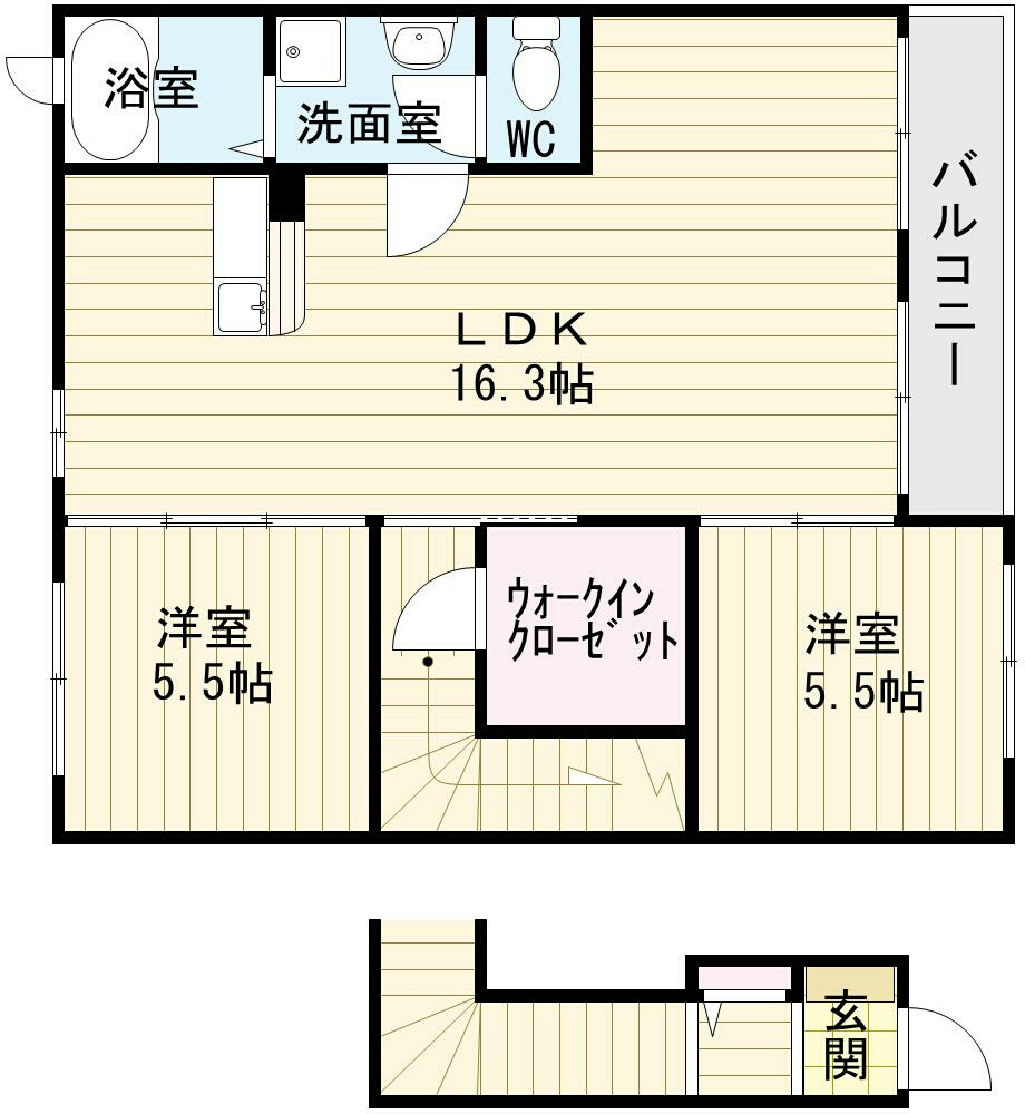 フレアコート 間取り