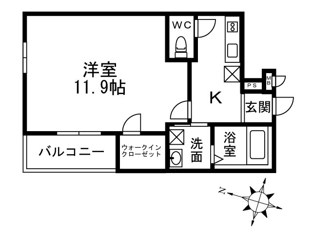 サニーコート日根野Ⅱ番館 間取り