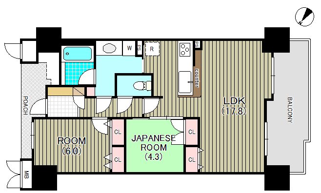 ディーレスティアりんくう羽倉崎 間取り図
