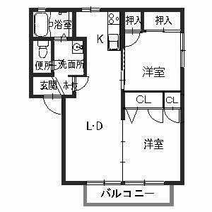 フォーレス高松　A棟 間取り
