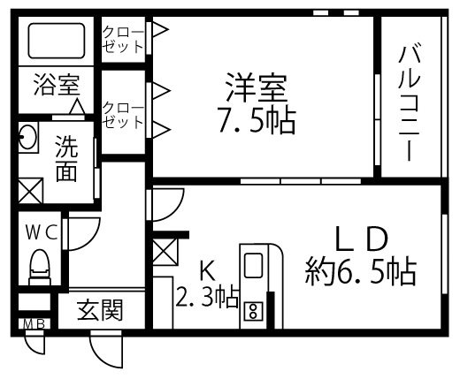フジパレス東羽倉崎町 間取り