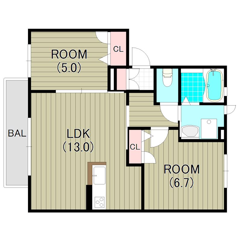 シャーメゾン井原の里 間取り