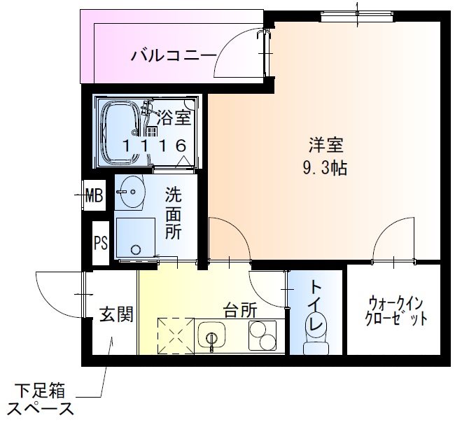 フジパレス南海貝塚駅西Ⅰ番館 間取り