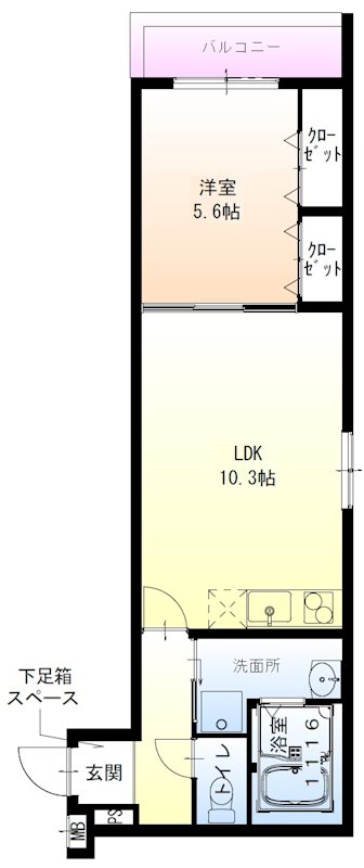 フジパレス日根野駅南Ⅰ番館 間取り