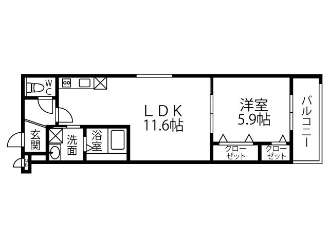 グランエクセル Ⅲ番館 間取り