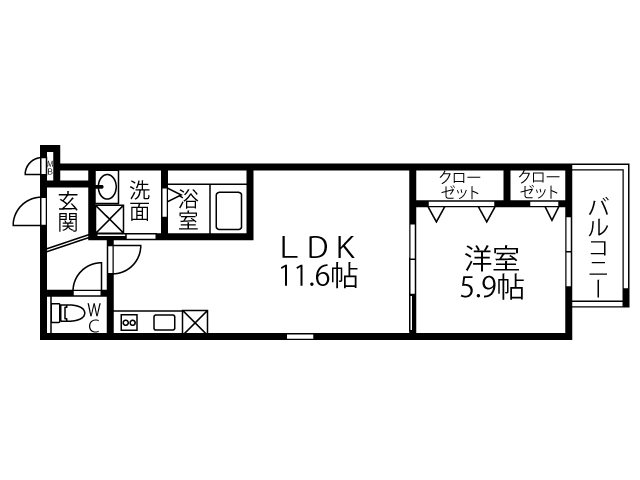 グランエクセル Ⅲ番館 間取り