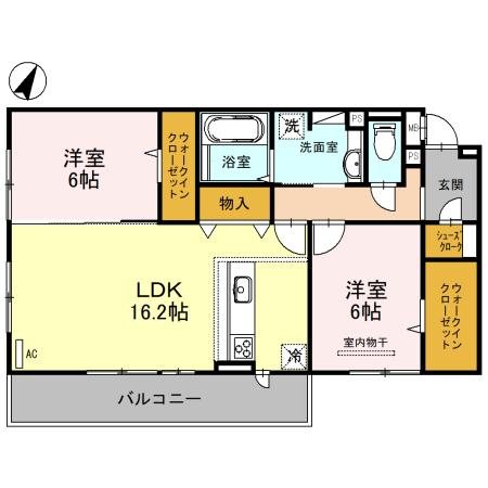 Fontana　B棟 間取り