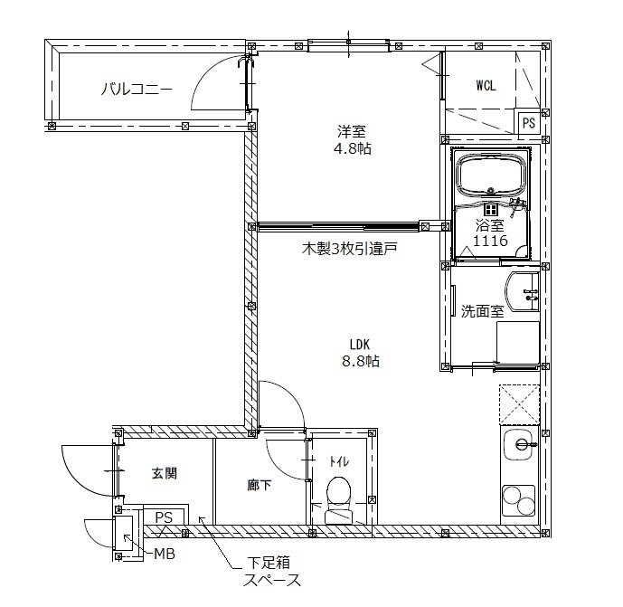 サンリゾート12  間取り